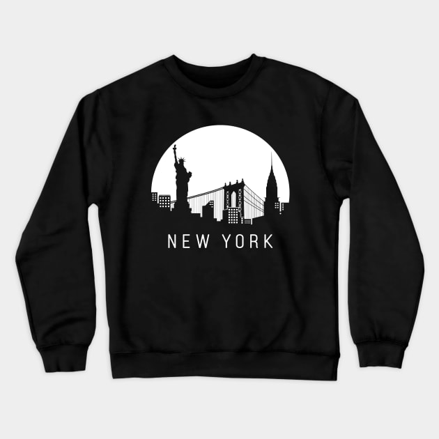 New York skyline Crewneck Sweatshirt by ThyShirtProject - Affiliate